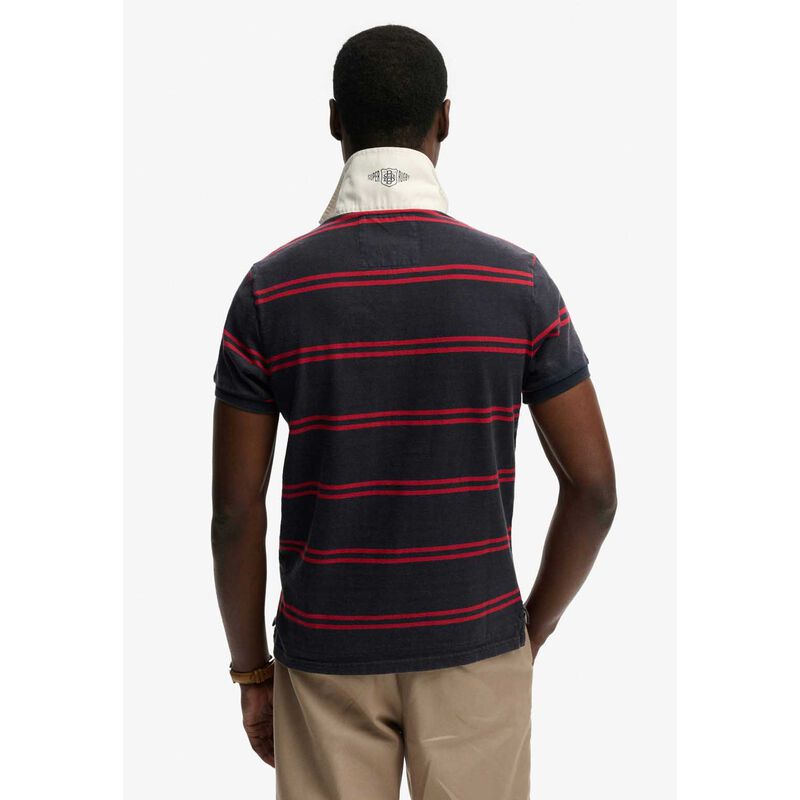 Superdry Double Emblem Jersey Short Sleeve Rugby image number 1